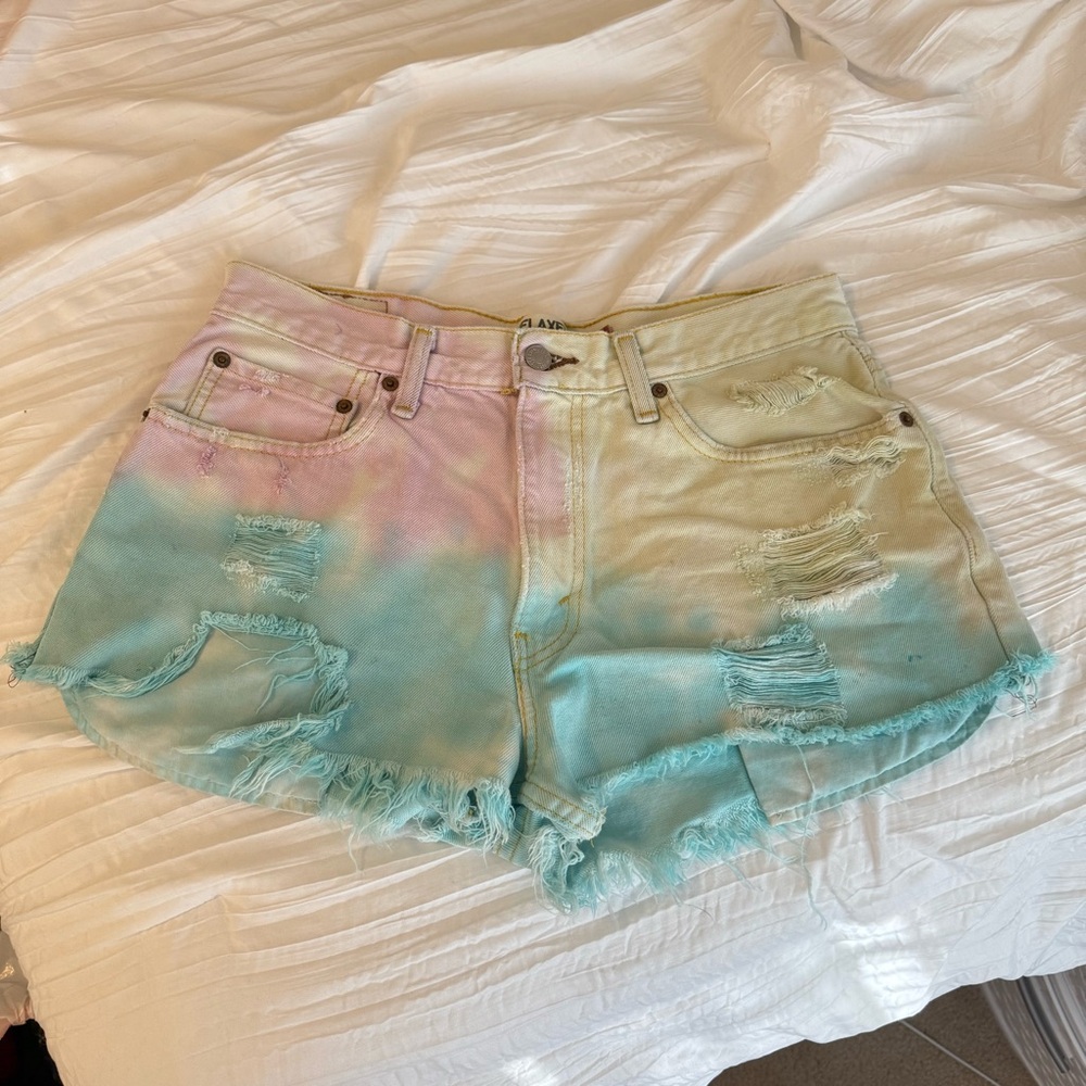 Urban Outfitters Vintage Levi’s Tie-Dye Denim Short